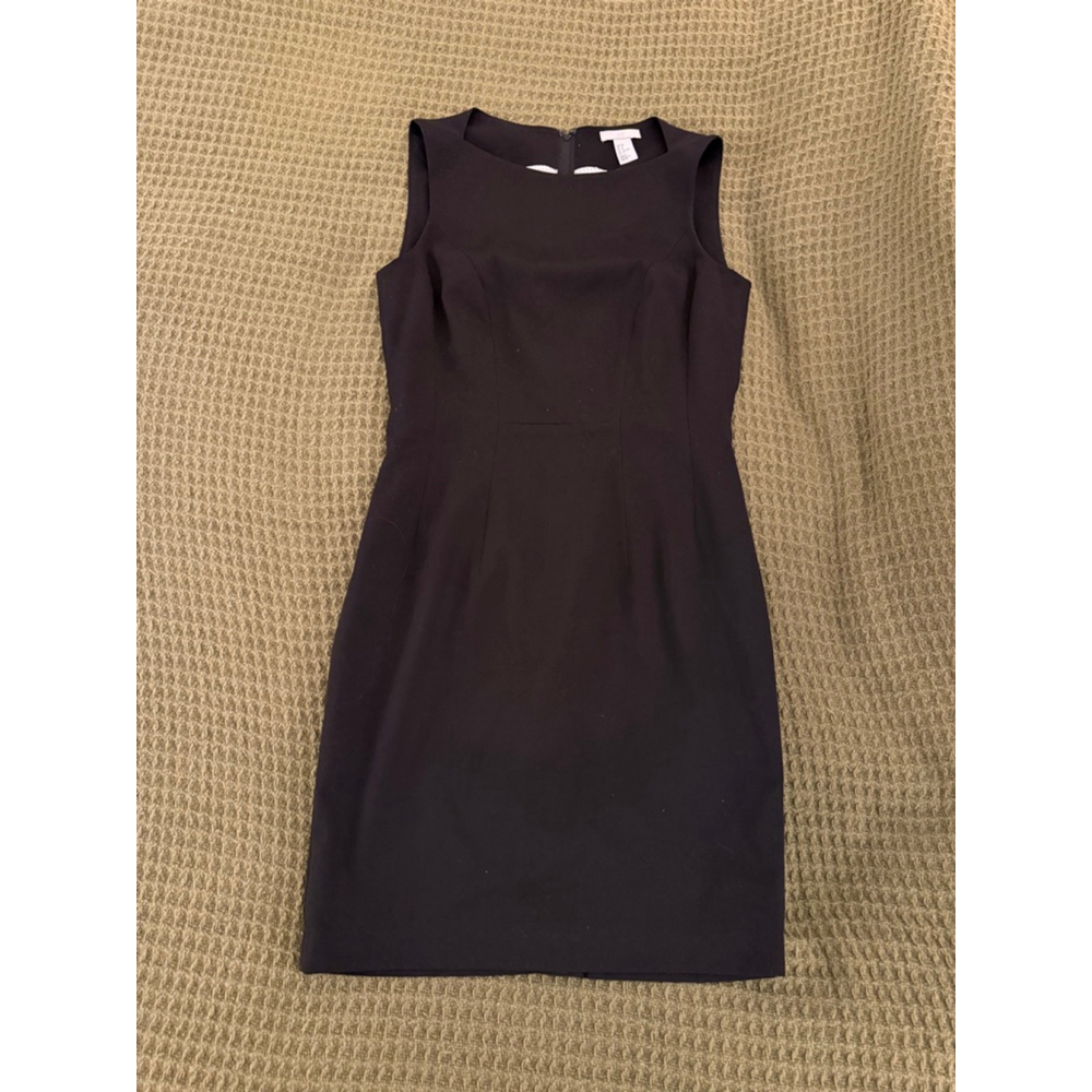 Women's H&M Black Sleeveless Sheath Dress Size 8